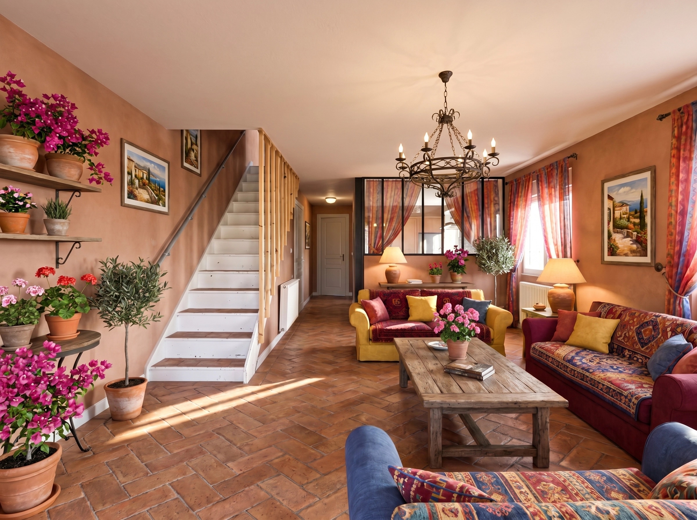Interior design in Mediterranean style — Living Room by GenRoom AI