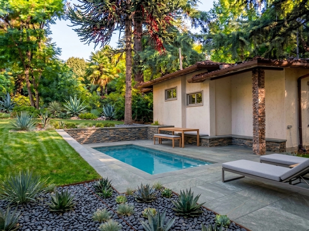 Landscape design in Minimalist Yard style — Yard by GenRoom AI