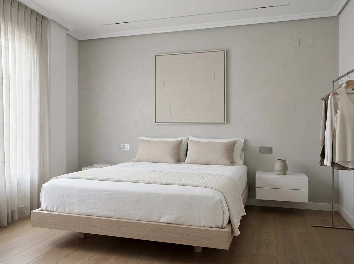 Minimalism Bedroom design — interior photo by GenRoom AI