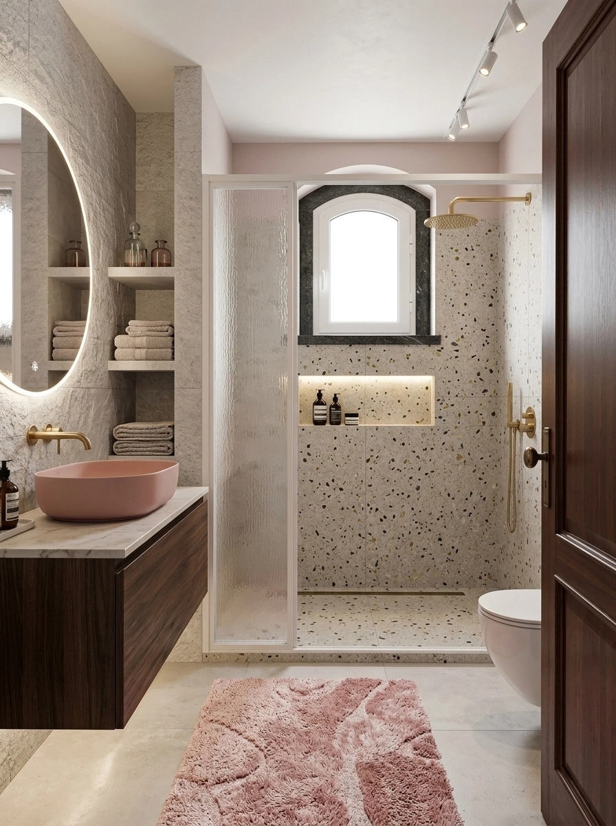 Bathroom interior in Contemporary style — photo by GenRoom AI