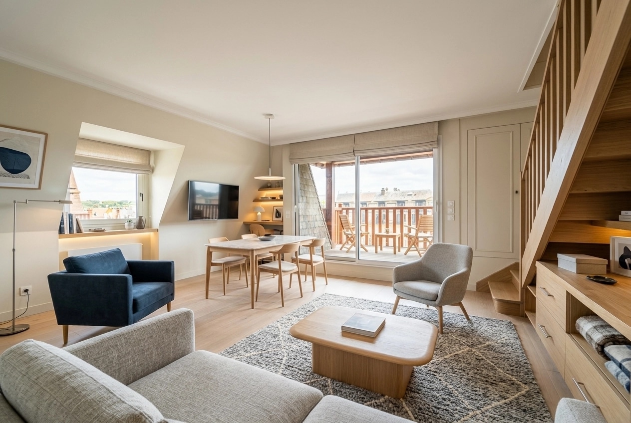 Scandinavian Living Room design — interior photo by GenRoom AI