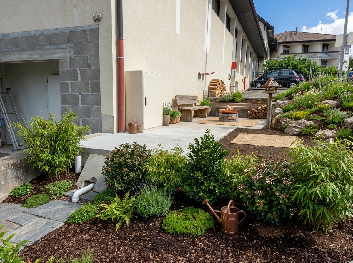 Landscape design in Eco Natural Garden style — Yard by GenRoom AI