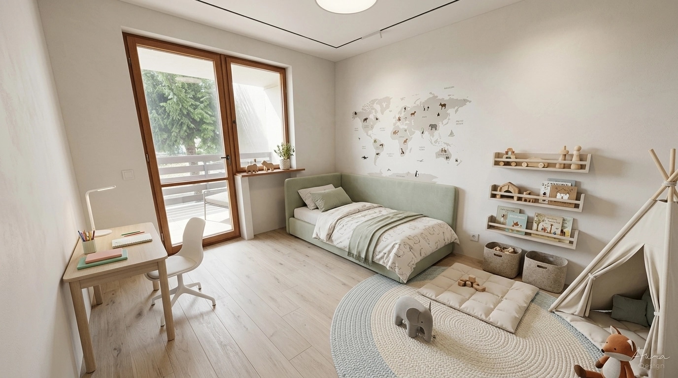Minimalism Çocuk Odası design — interior photo by GenRoom AI