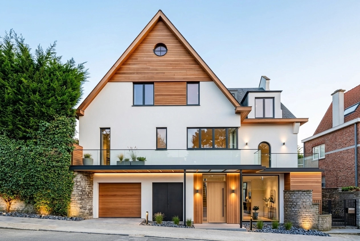 Scandinavian Facade Facade design — facade photo by GenRoom AI