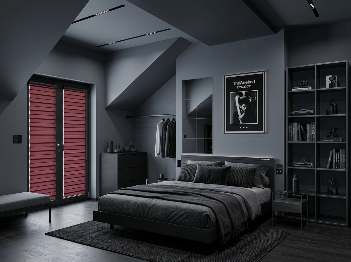 Blacktec Bedroom design — interior photo by GenRoom AI