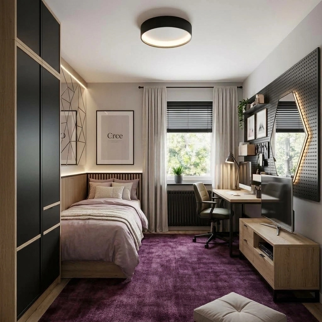 Interior design in Loft / Industrial style — Kids Room by GenRoom AI