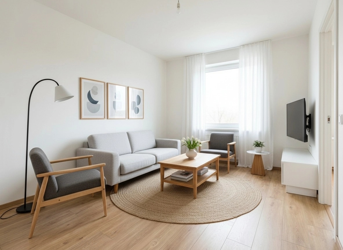 Scandinavian Living Room design — interior photo by GenRoom AI