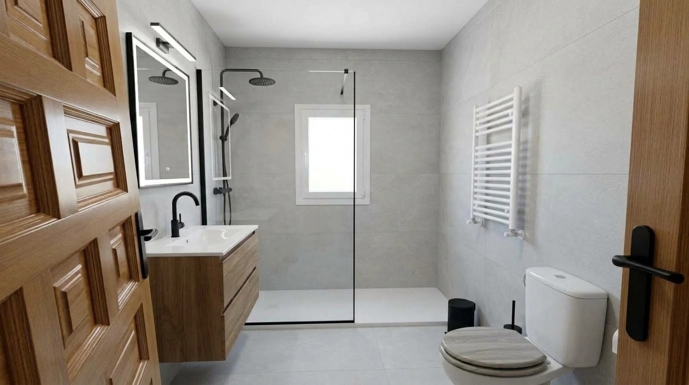 Bathroom interior in no_style style — photo by GenRoom AI