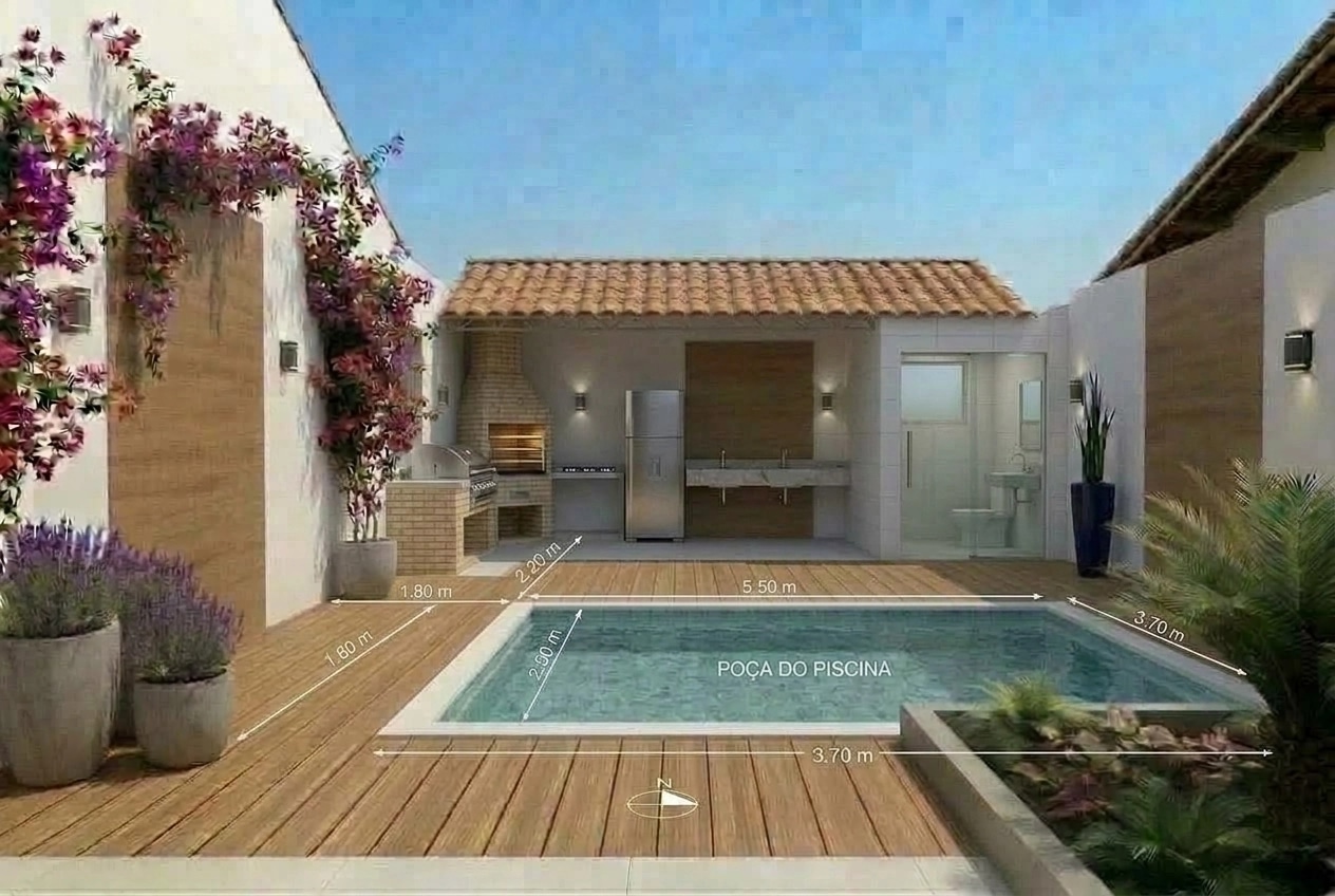 Landscape design in Eco Natural Garden style — Yard by GenRoom AI
