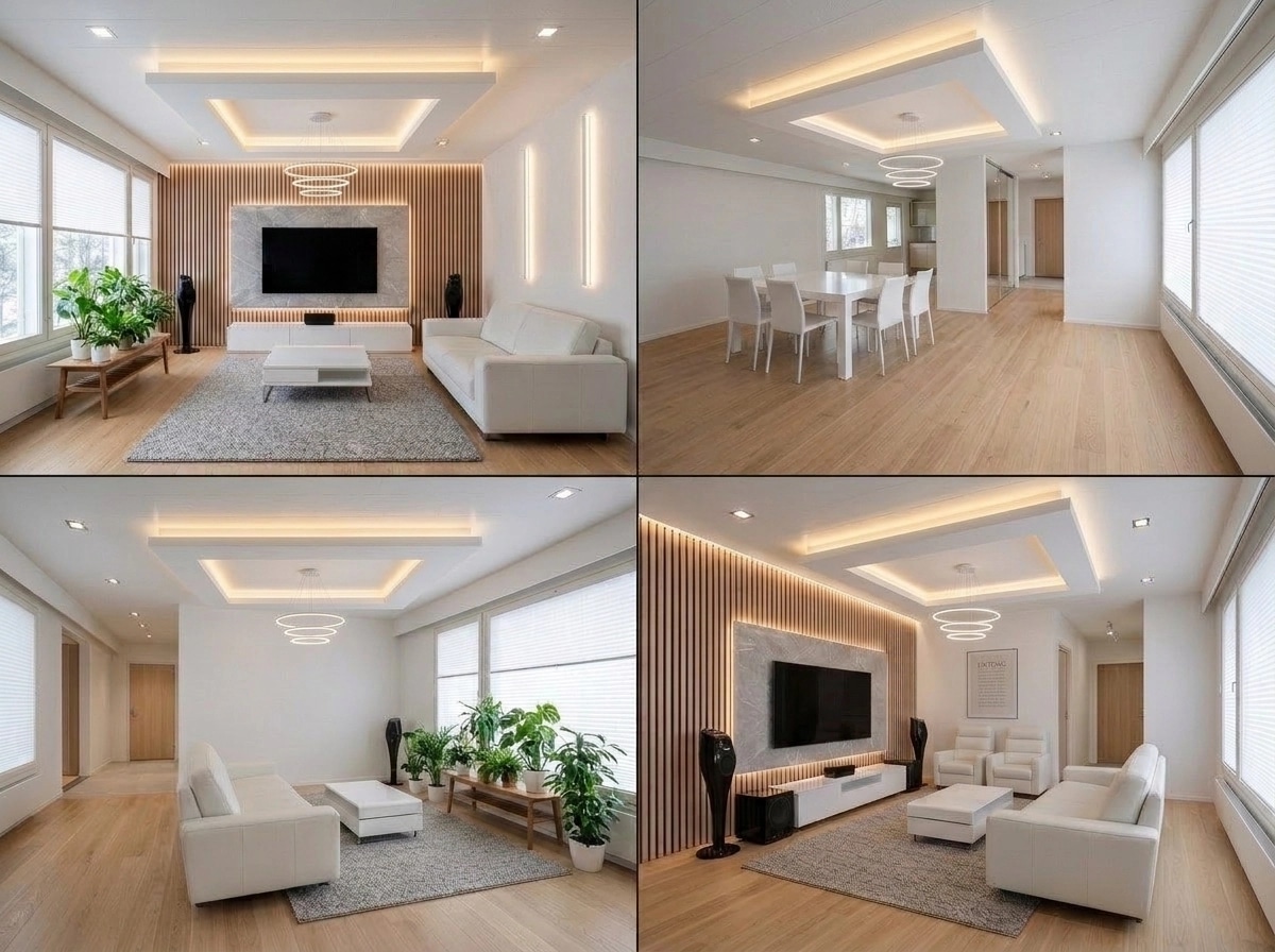 Interior design in Minimalism style — Living Room by GenRoom AI