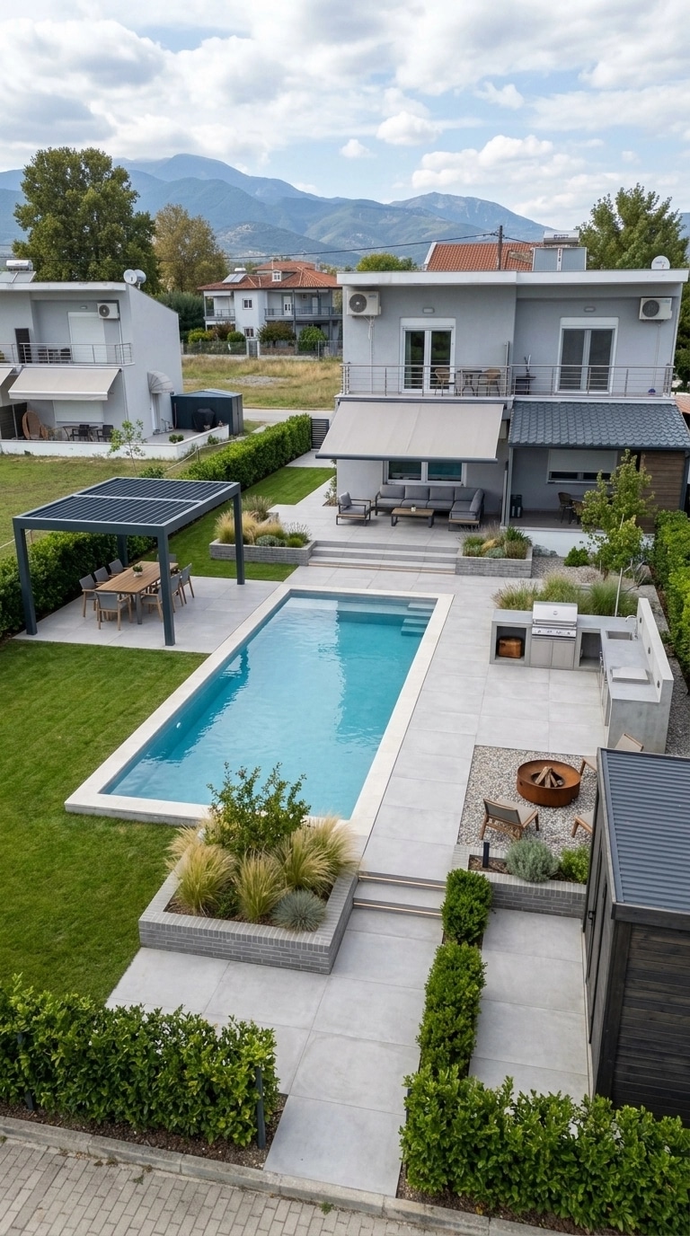 Landscape design in Minimalist Yard style — Yard by GenRoom AI