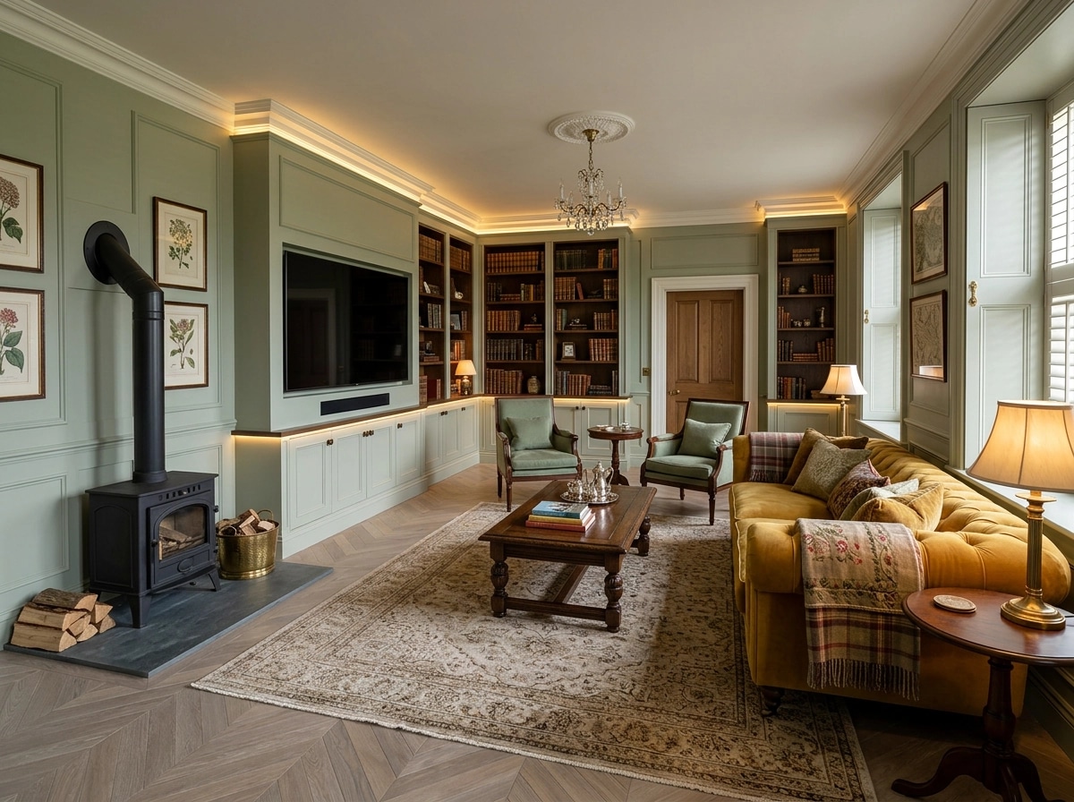Interior design in British style — Living Room by GenRoom AI