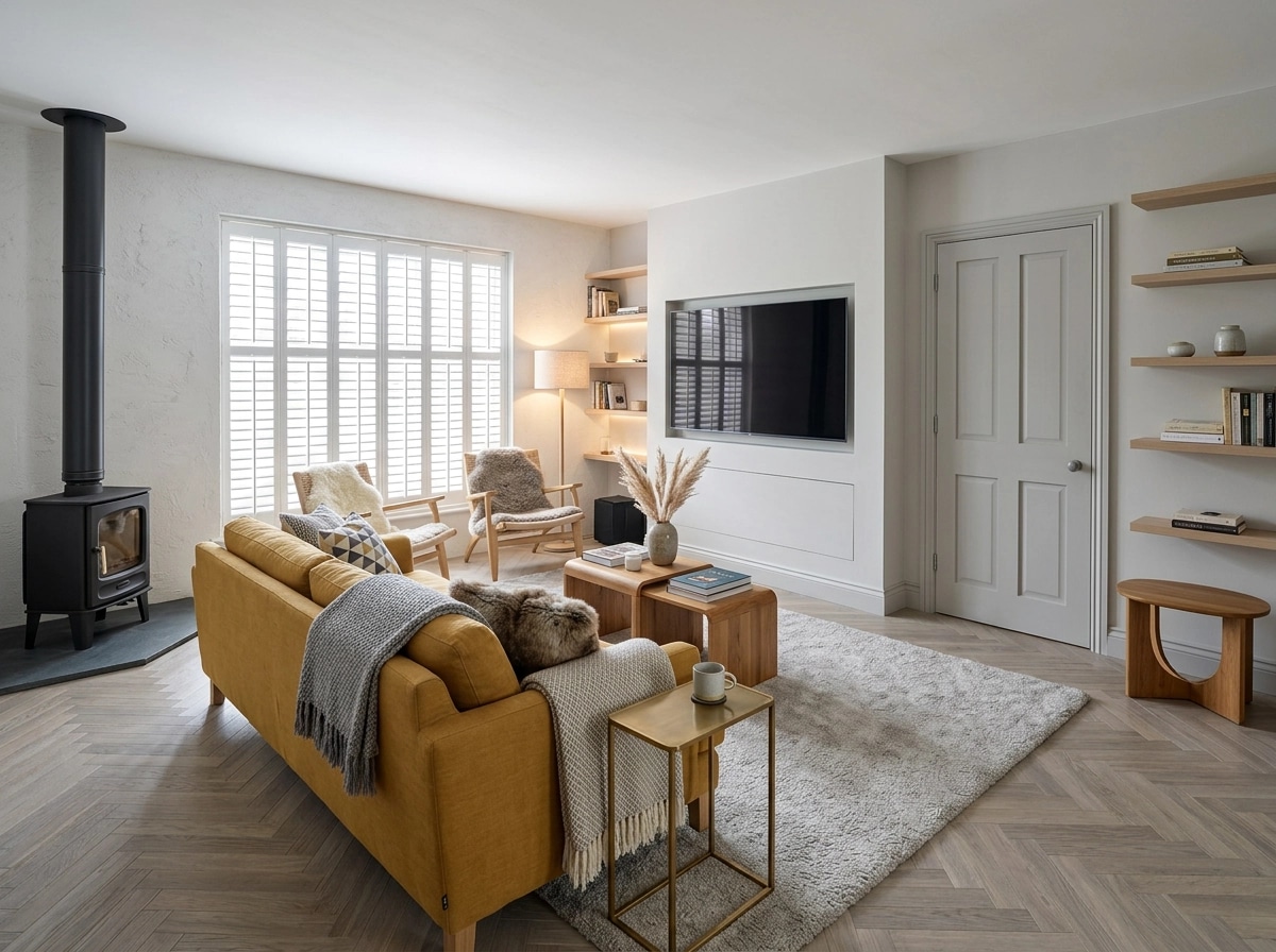 Scandinavian Living Room design — interior photo by GenRoom AI