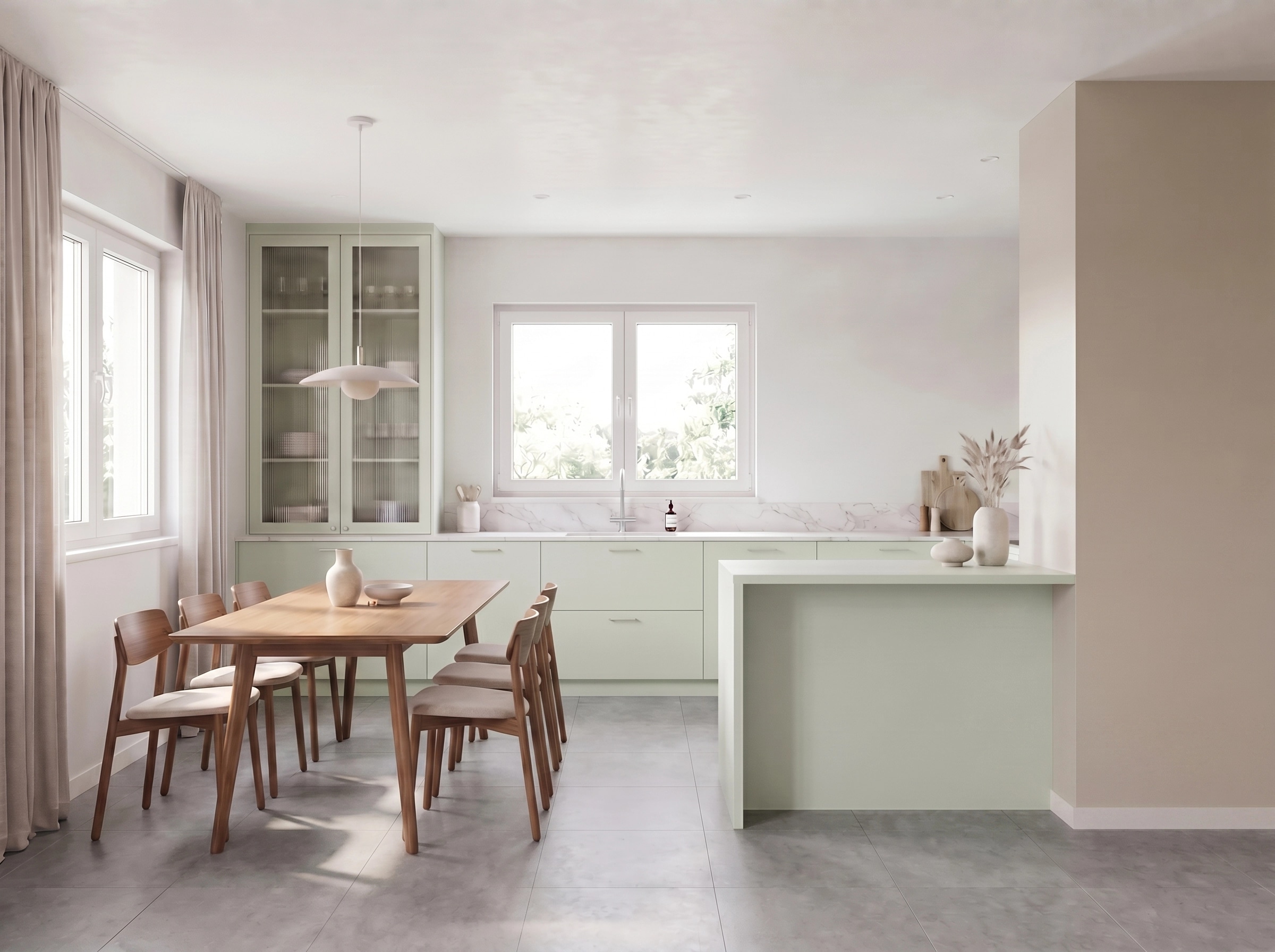 Interior design in Scandinavian style — Kitchen by GenRoom AI