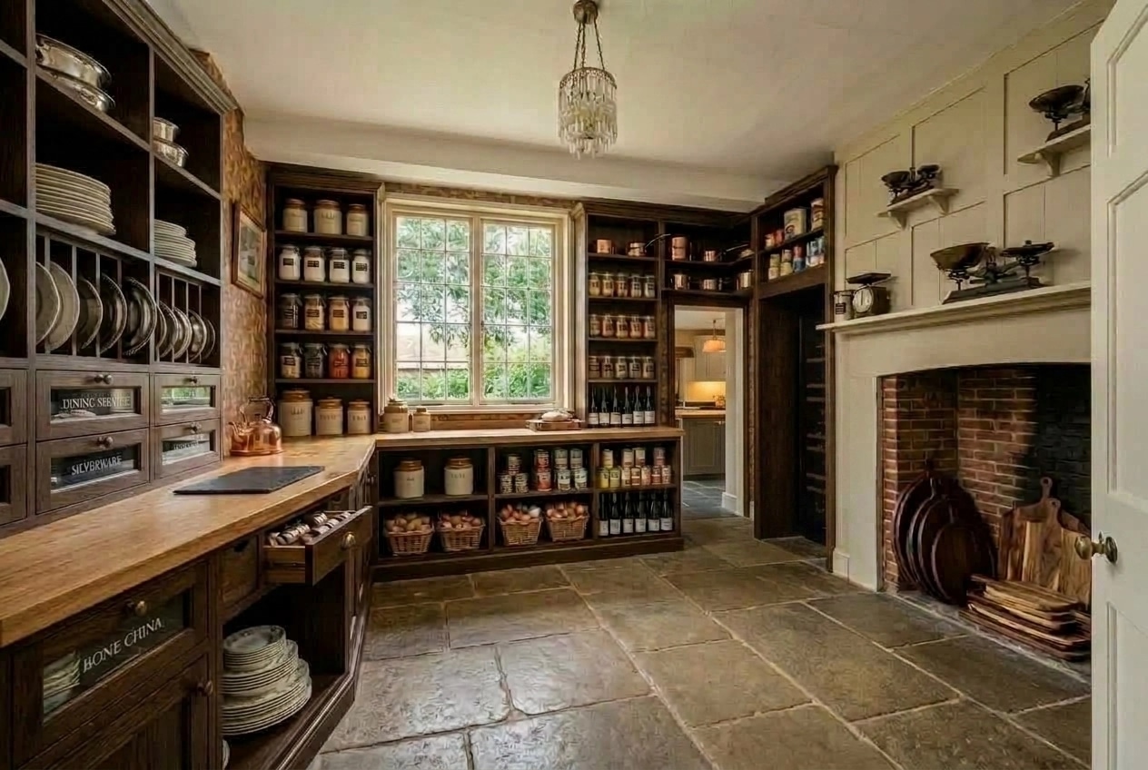 Design de interiores em estilo British — pantry por GenRoom AI
