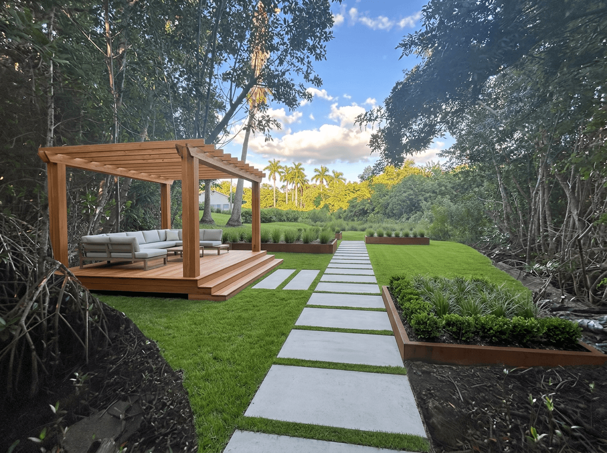 Landscape design in Minimalist Yard style — Yard by GenRoom AI