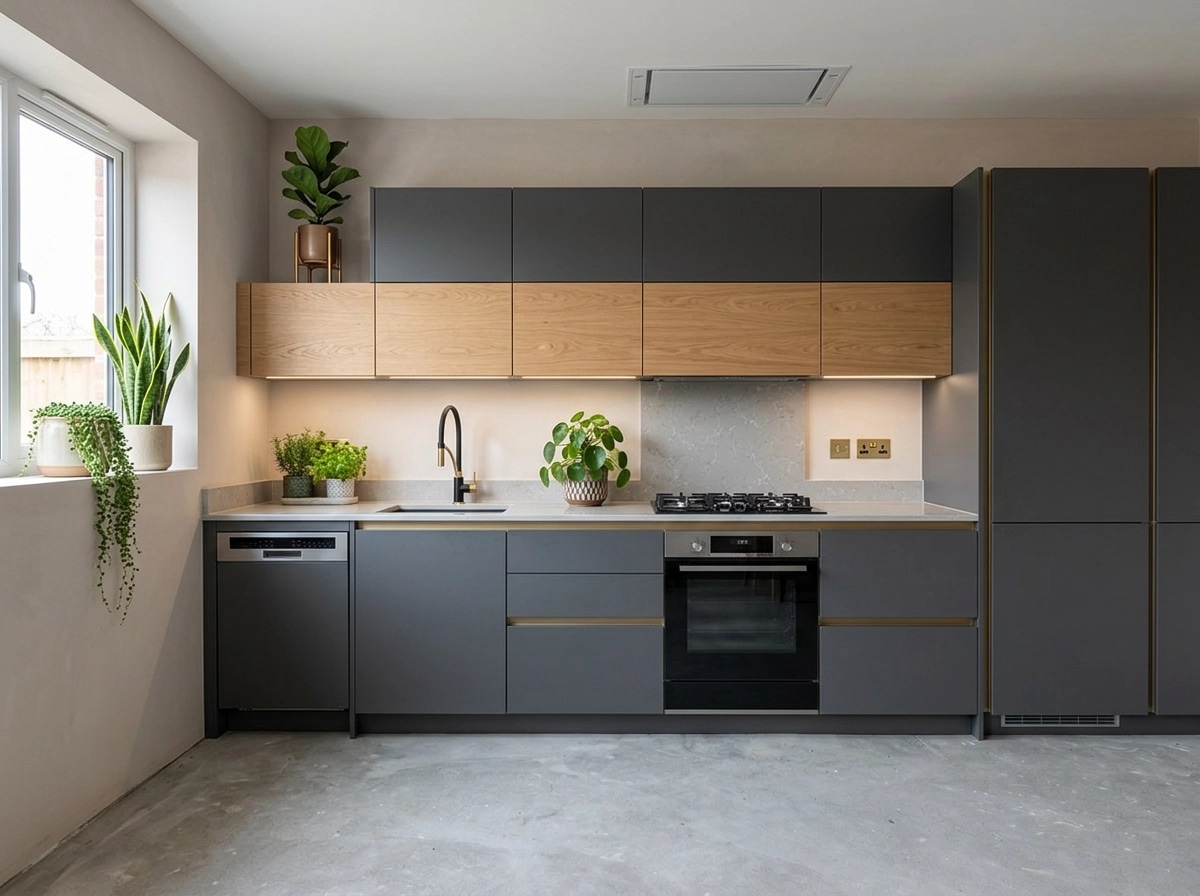 Kitchen interior in Contemporary style — photo by GenRoom AI