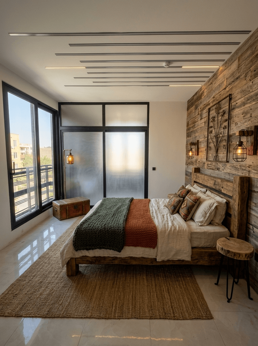 Rustic Bedroom design — interior photo by GenRoom AI