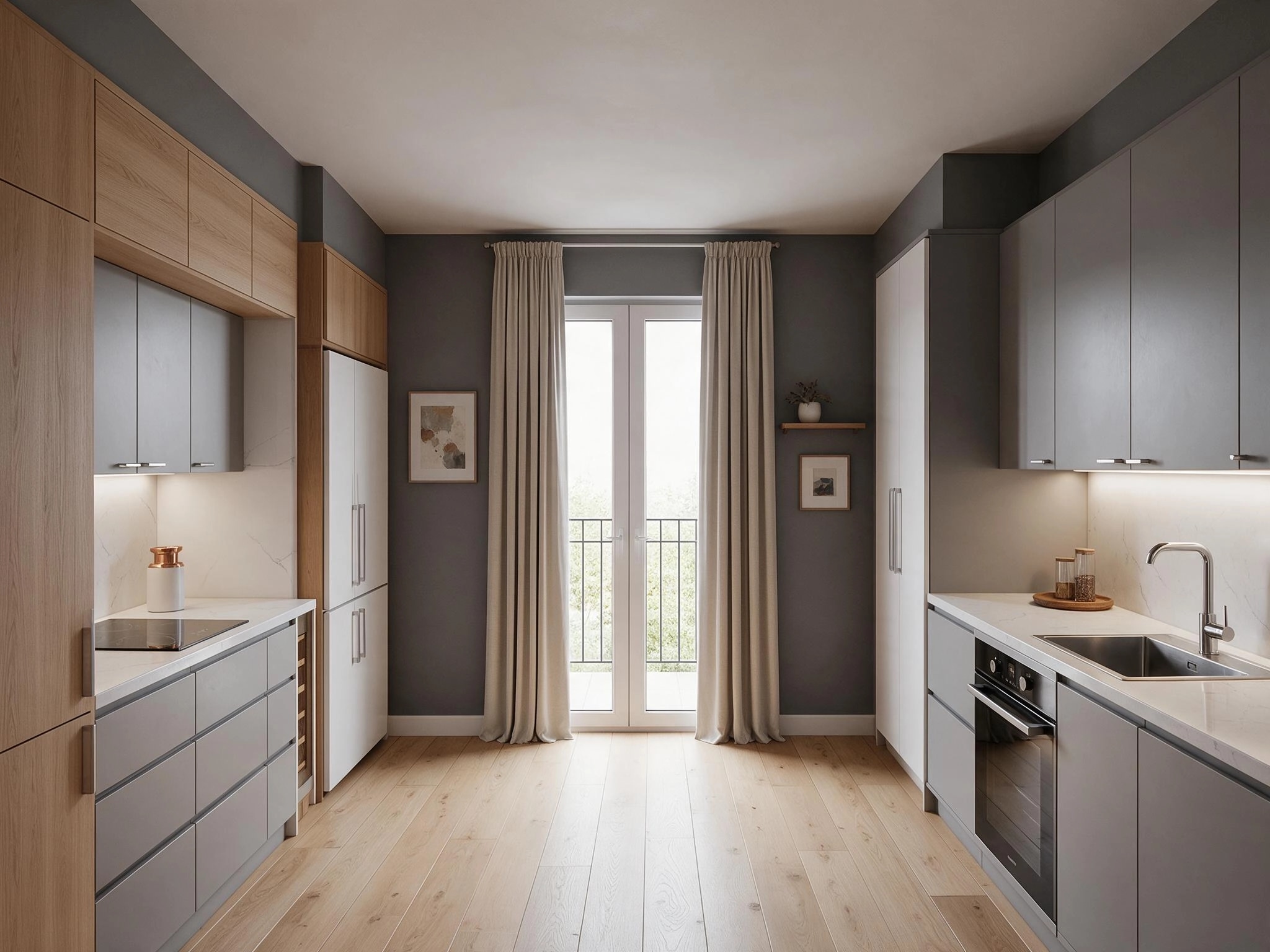 Kitchen interior in Contemporary style — photo by GenRoom AI