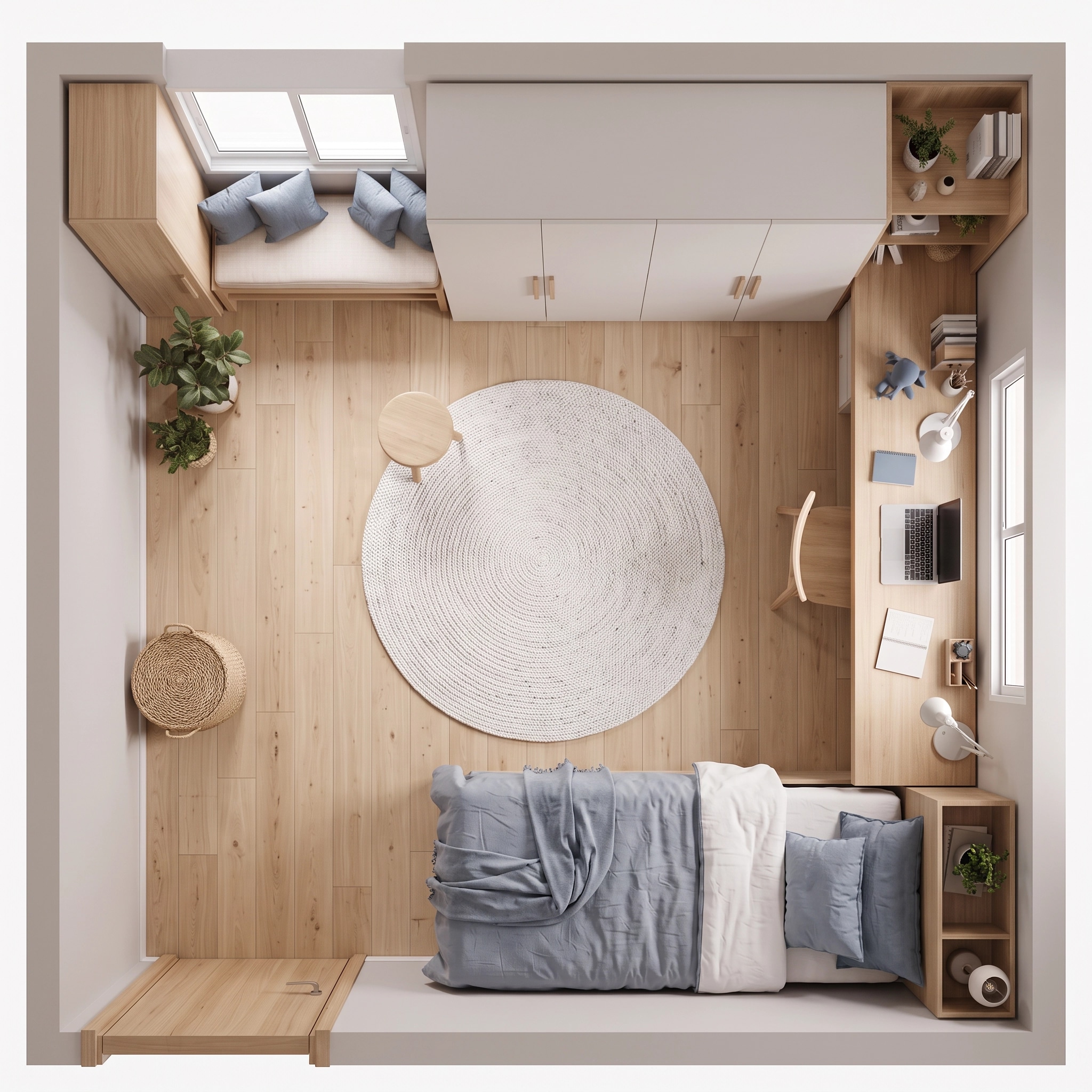 Interior design in Scandinavian style — Living Room by GenRoom AI