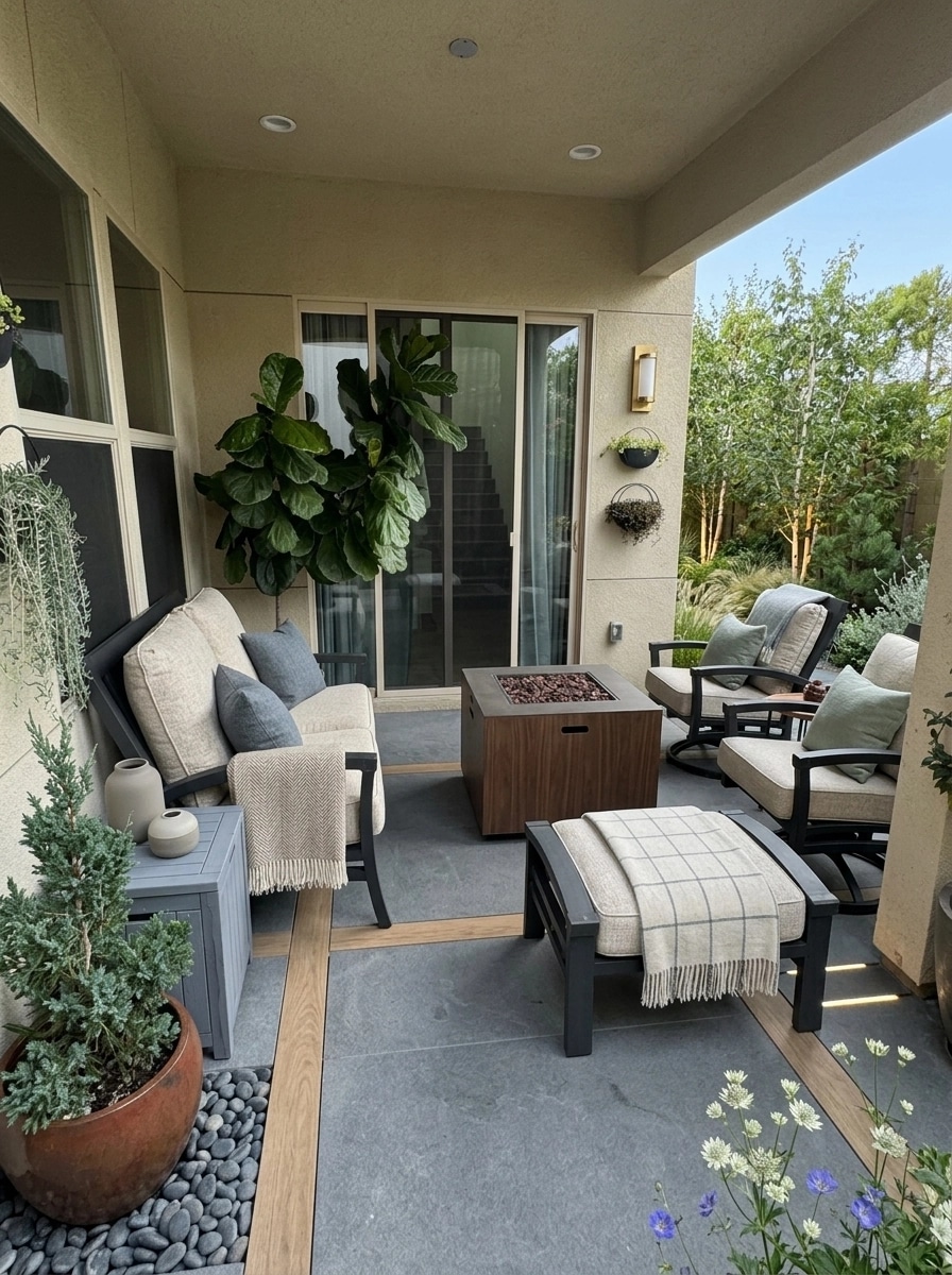 Landscape design in Scandinavian Garden style — Yard by GenRoom AI