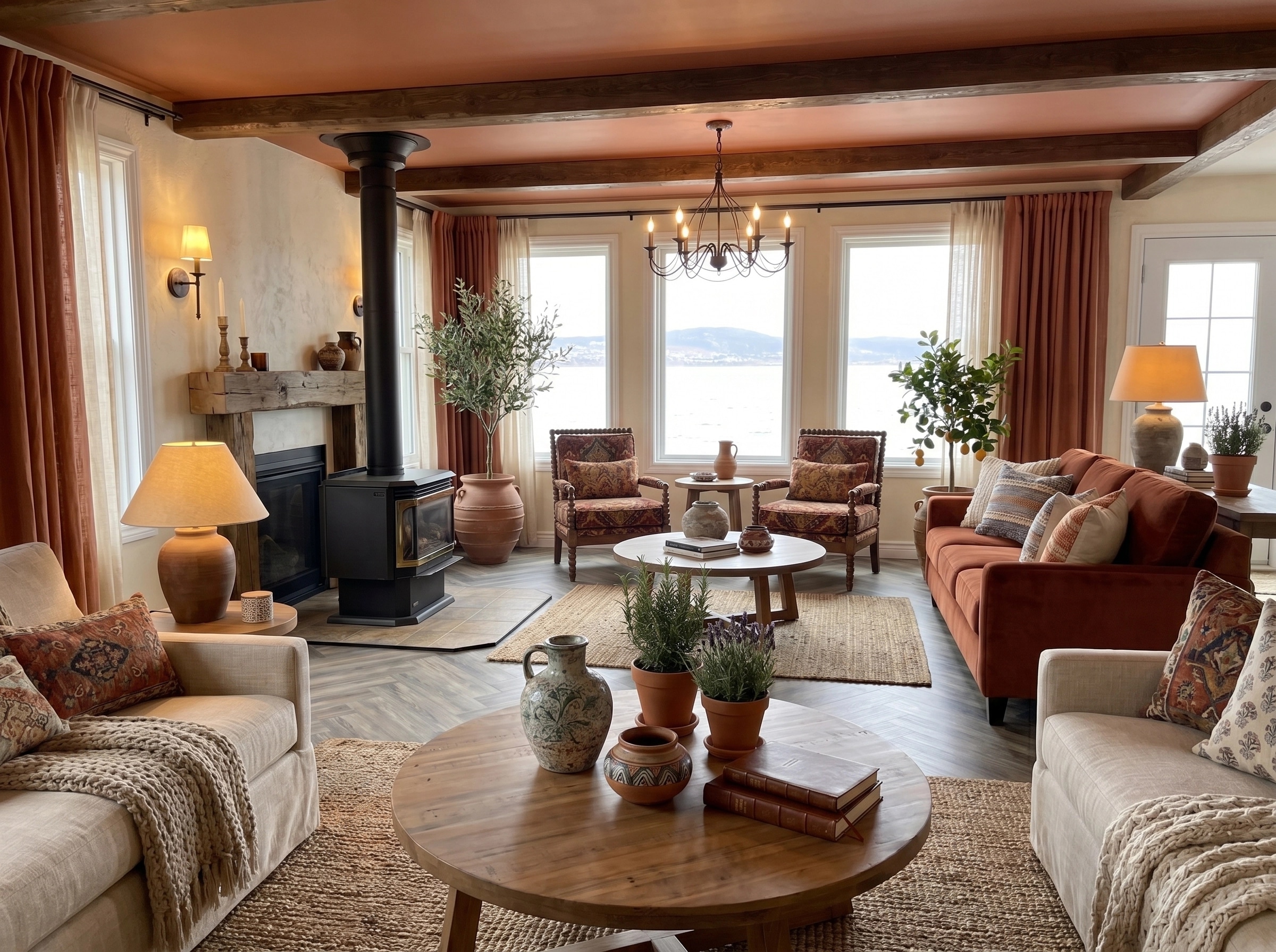 Interior design in Mediterranean style — Living Room by GenRoom AI