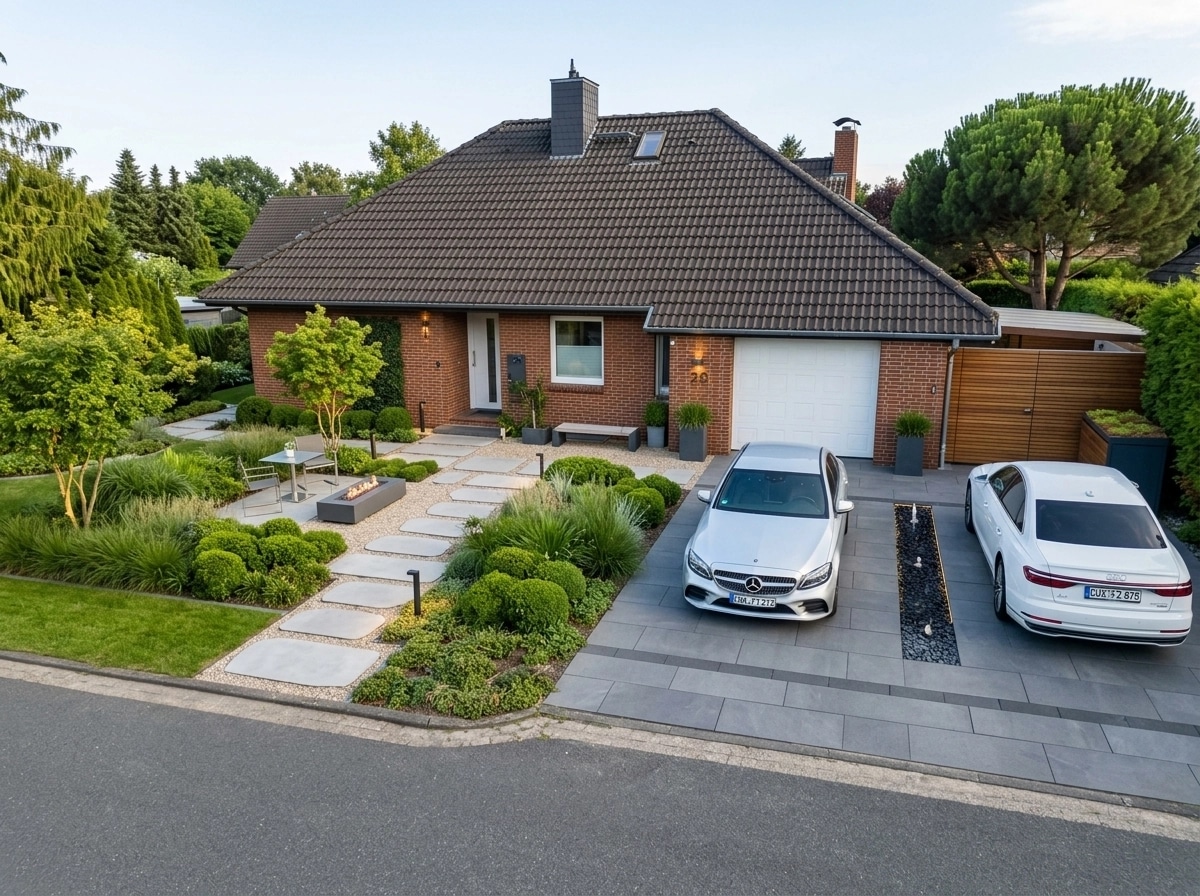 Landscape design in Contemporary Yard style — Yard by GenRoom AI