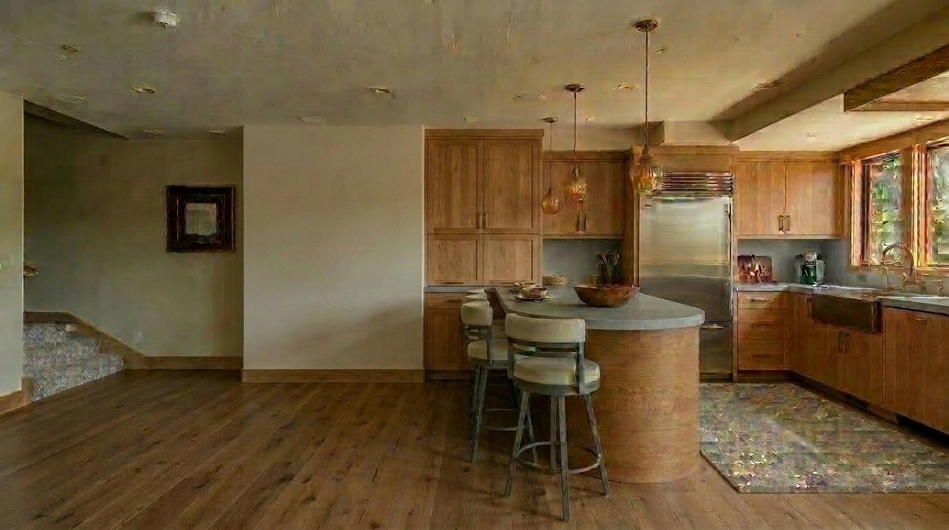Kitchen interior in Rustic style — photo by GenRoom AI