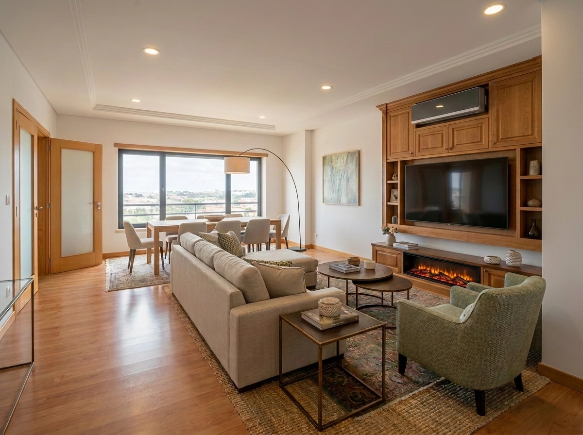 Transitional Living Room design — interior photo by GenRoom AI