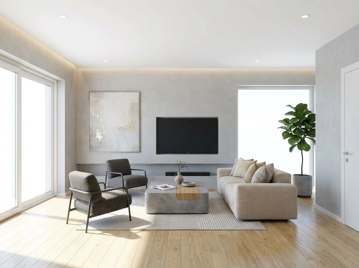 Minimalism Living Room design — interior photo by GenRoom AI