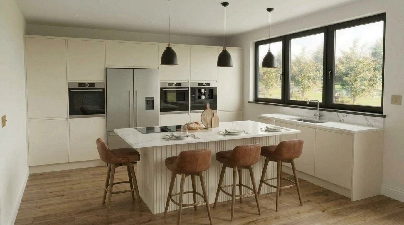 Modern Farmhouse Kitchen design — interior photo by GenRoom AI