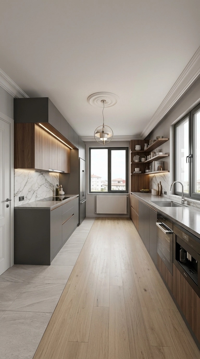 Kitchen interior in Contemporary style — photo by GenRoom AI