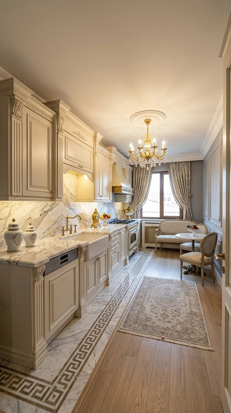 Neoclassic Mutfak design — interior photo by GenRoom AI