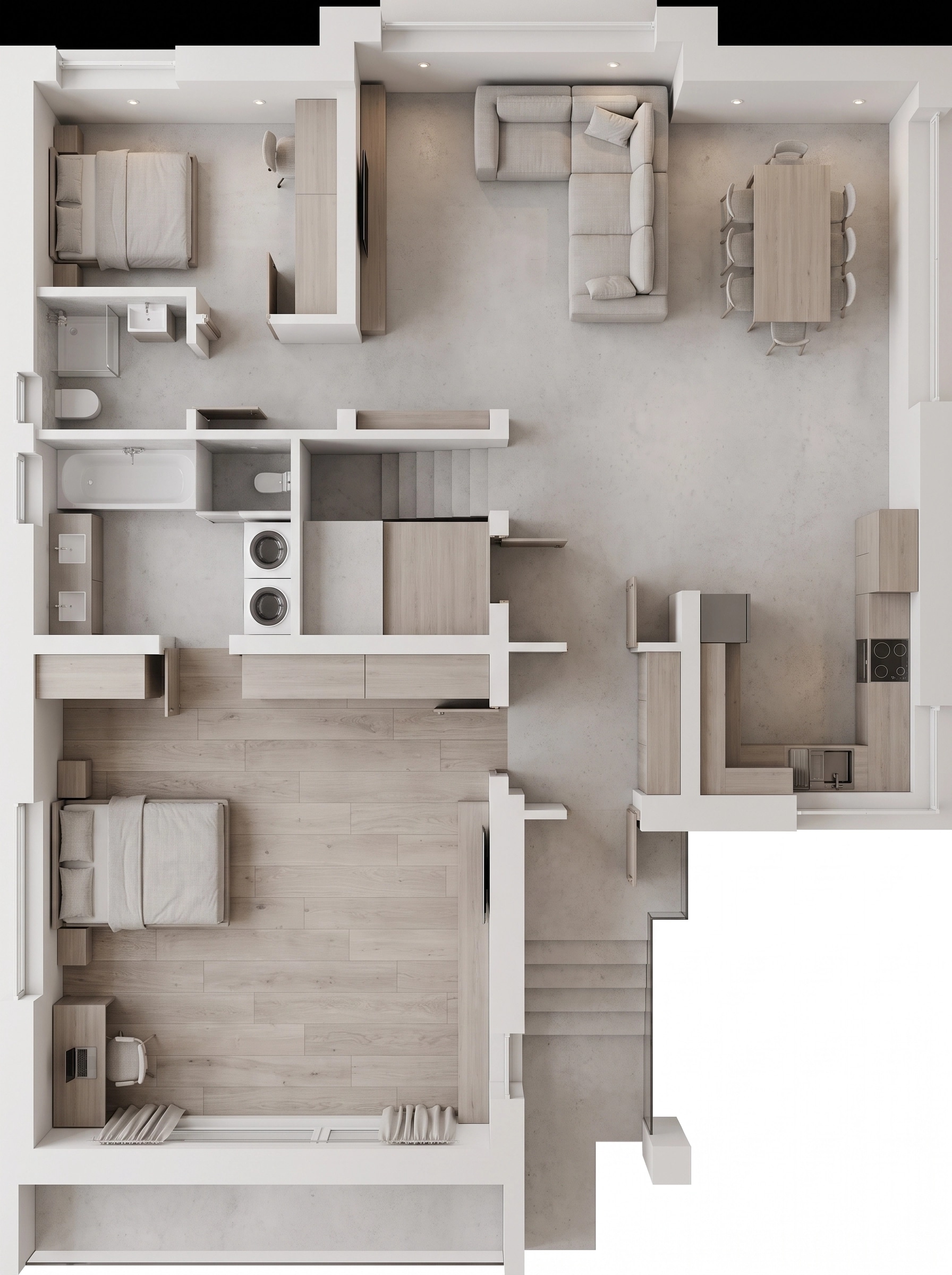 Minimalism Living Room design — interior photo by GenRoom AI