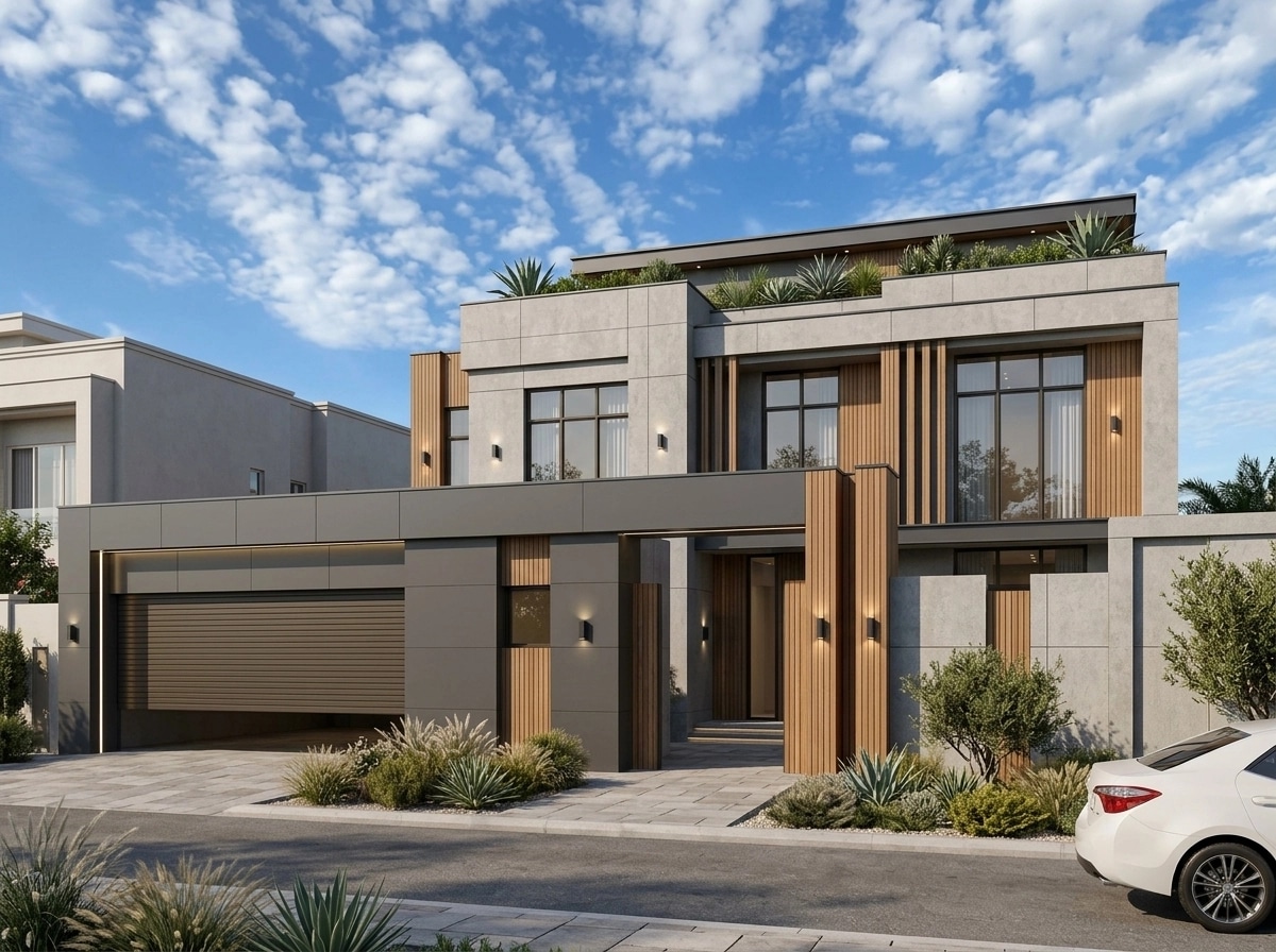 Contemporary Facade Facade design — facade photo by GenRoom AI