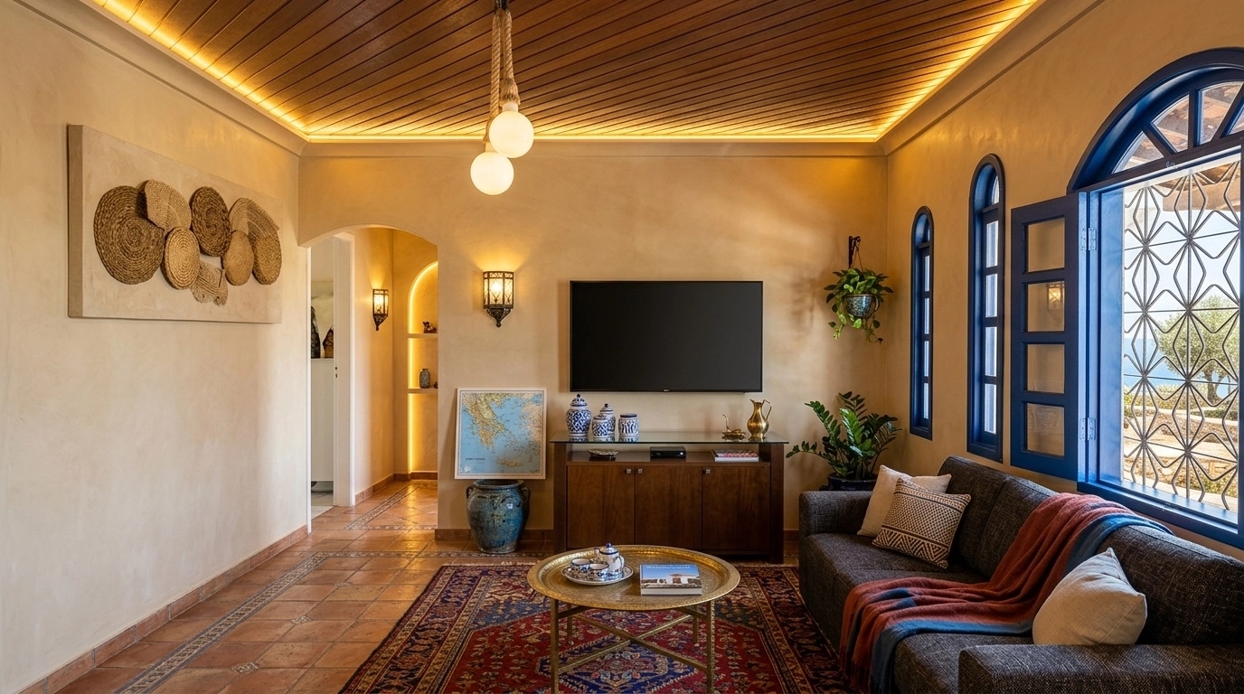 Interior design in Mediterranean style — Living Room by GenRoom AI
