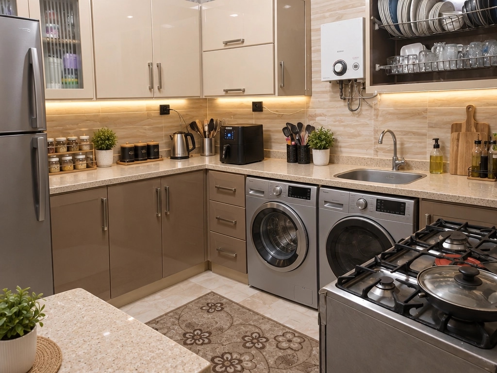 Kitchen interior in no_style style — photo by GenRoom AI