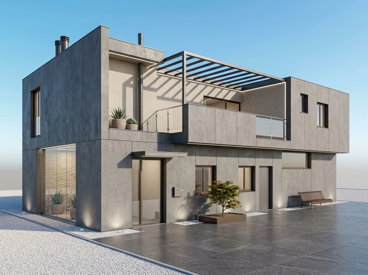 Facade design in Minimalist Facade style — Facade by GenRoom AI
