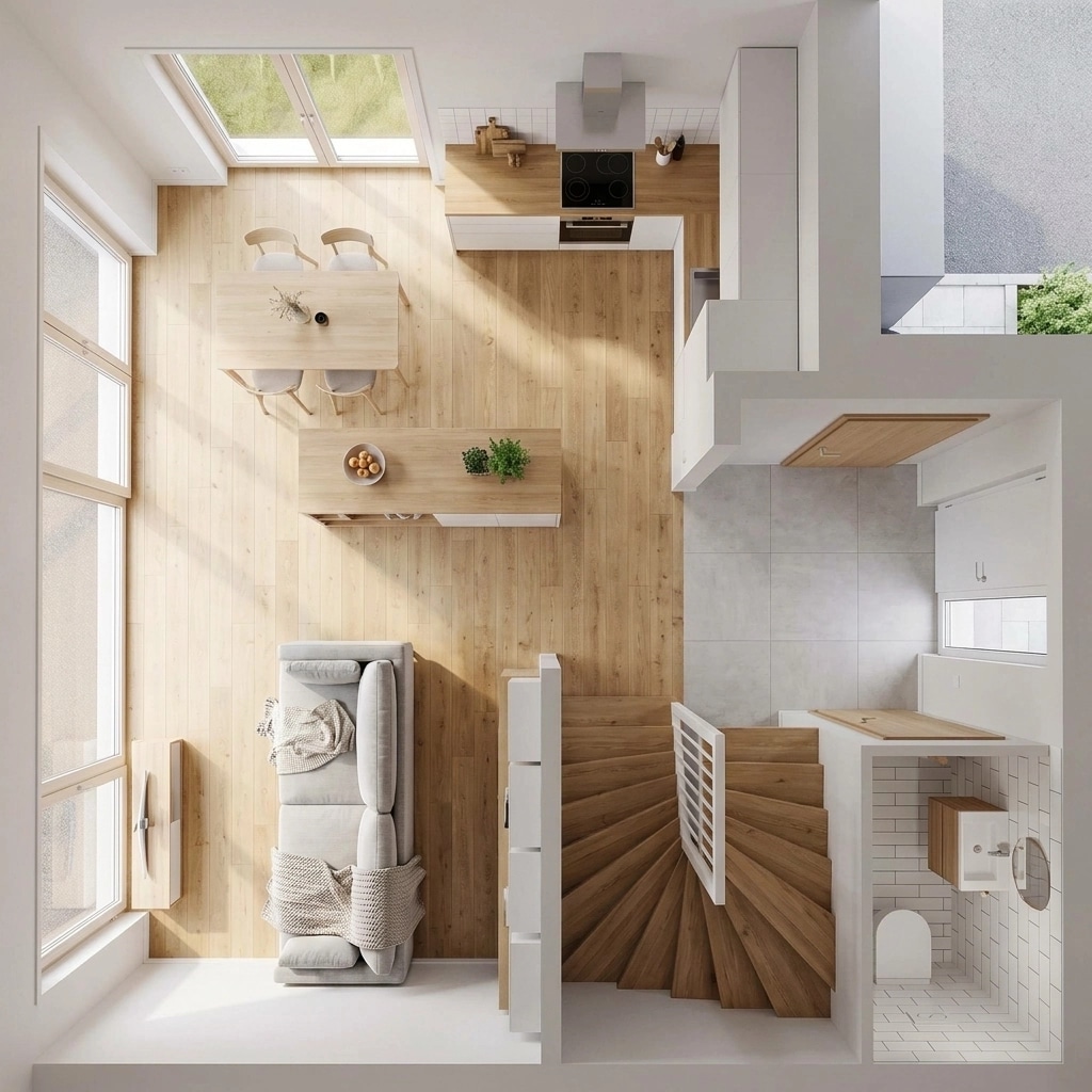 Scandinavian Living Room design — interior photo by GenRoom AI