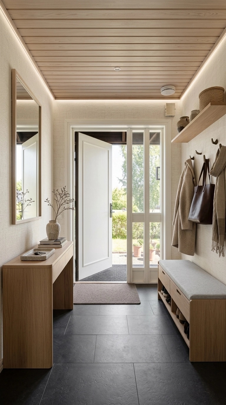Japandi Hallway design — interior photo by GenRoom AI
