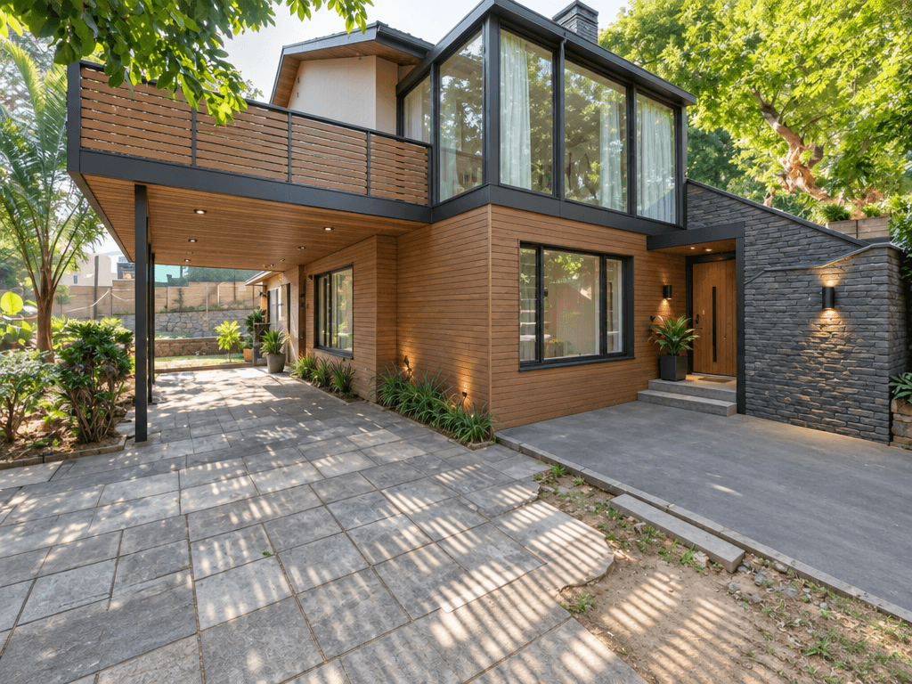 Facade design in no_style style — photo by GenRoom AI