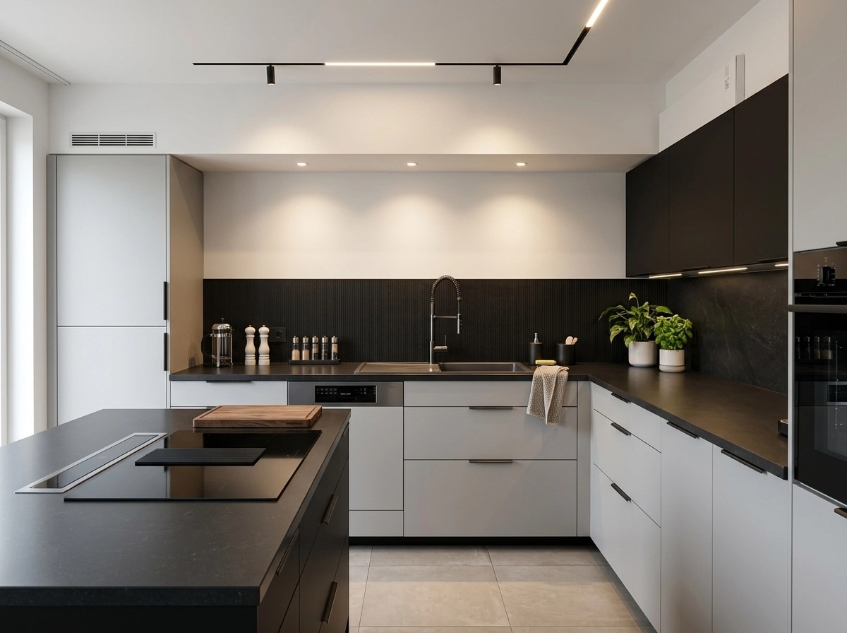 Kitchen interior in Contemporary style — photo by GenRoom AI