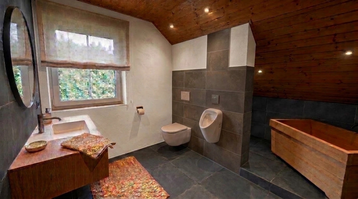 Japandi Bathroom design — interior photo by GenRoom AI