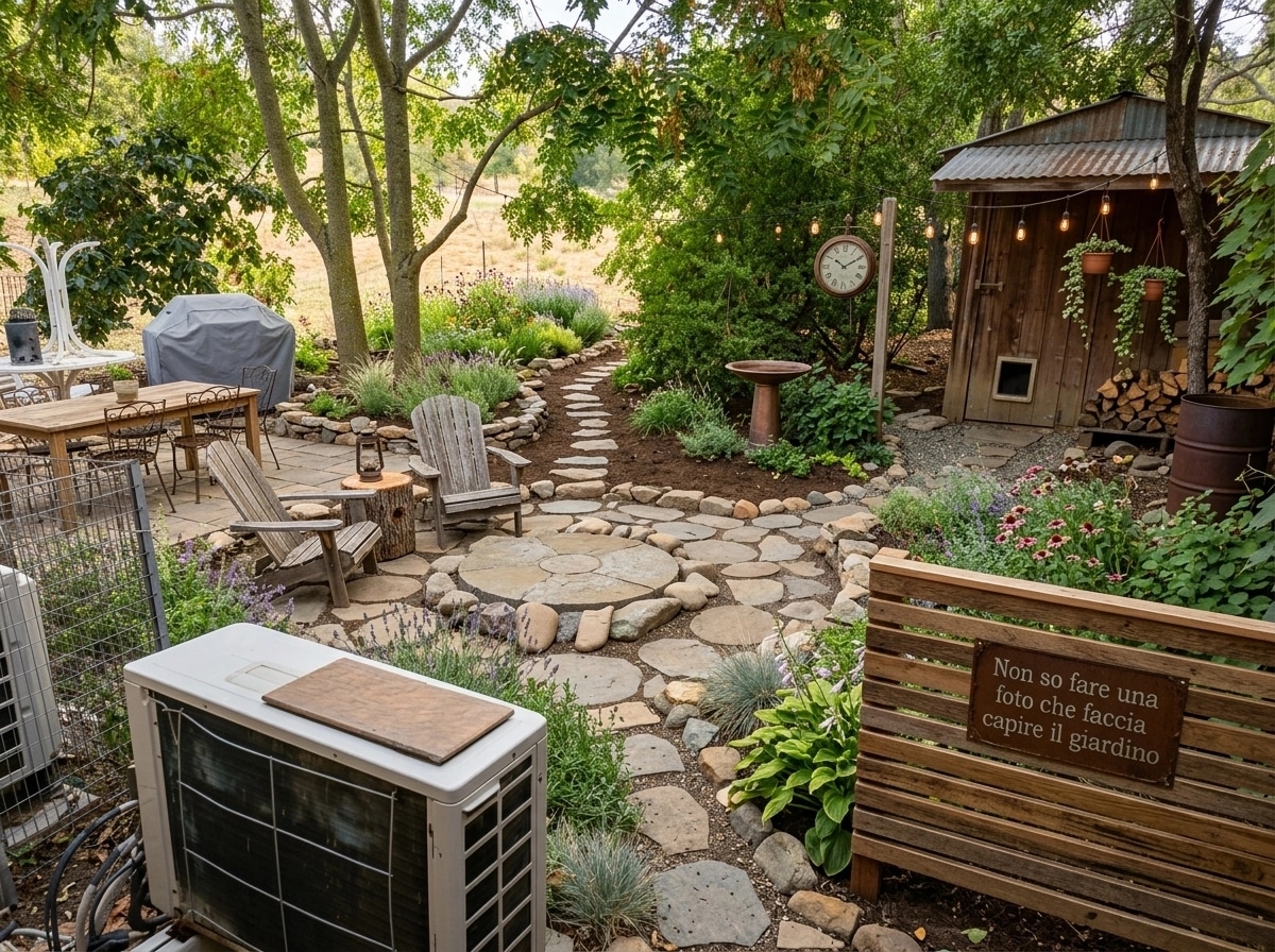 Country Rustic Garden Yard design — yard photo by GenRoom AI