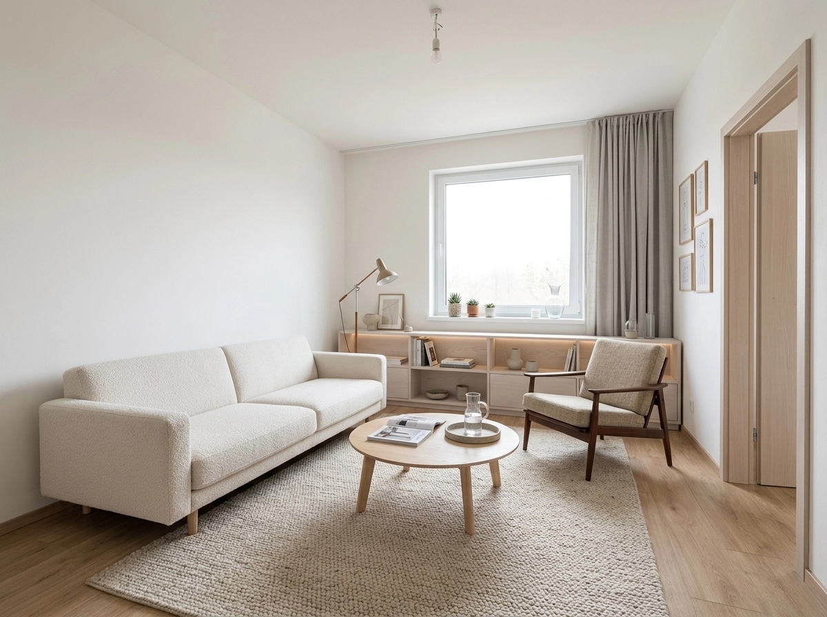 Scandinavian Living Room design — interior photo by GenRoom AI