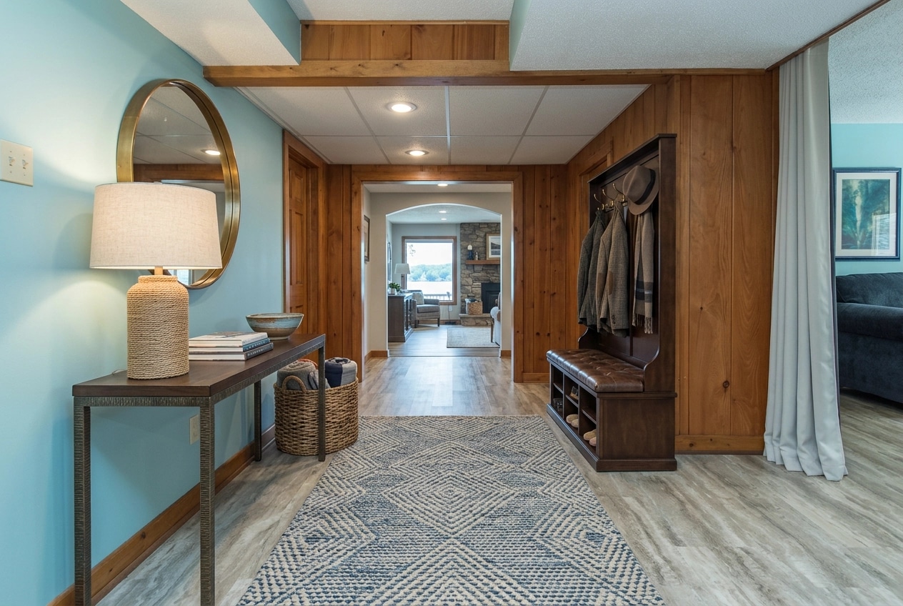 Hallway interior in Transitional style — photo by GenRoom AI