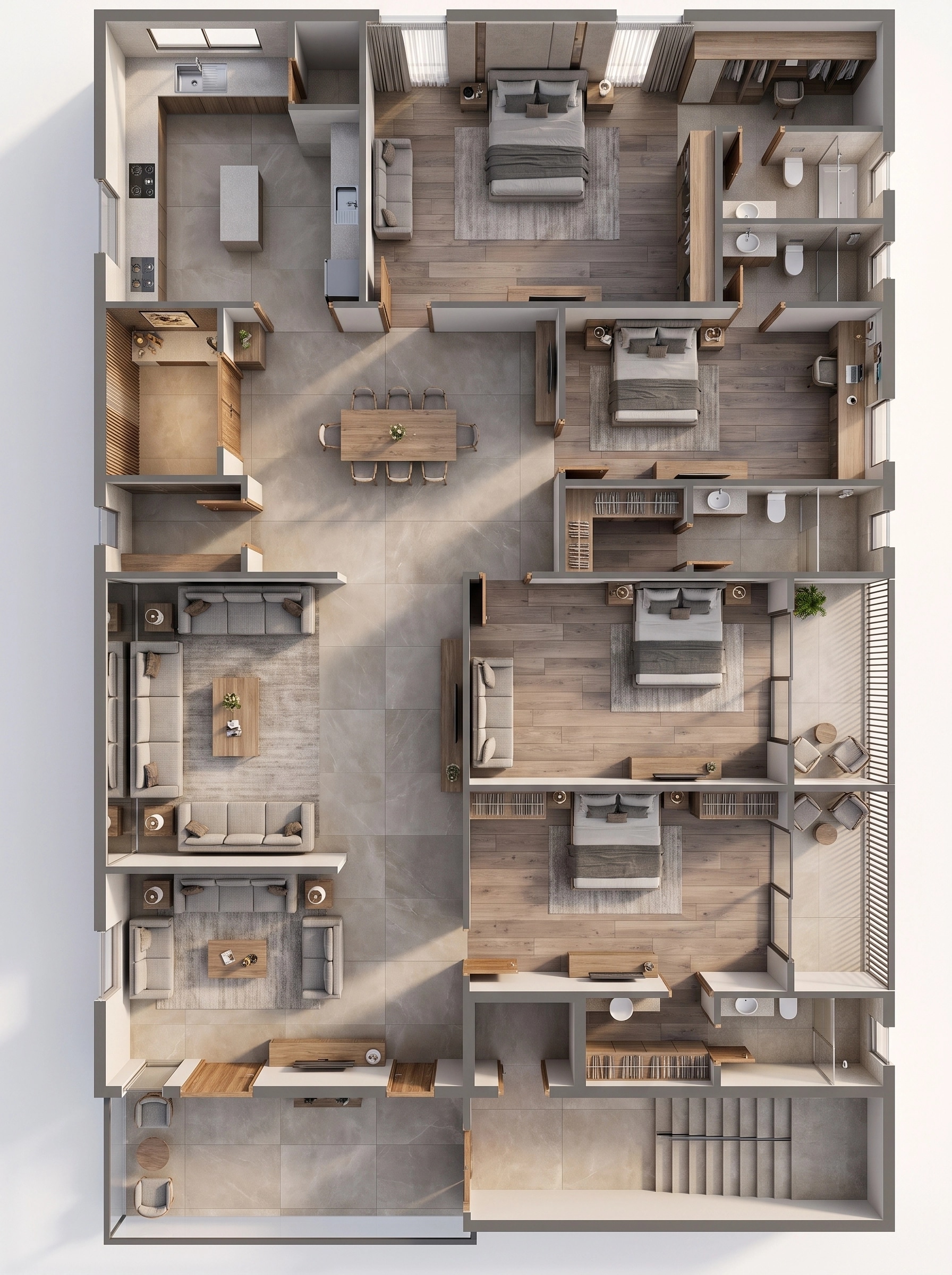 Interior design in Contemporary style — Living Room by GenRoom AI