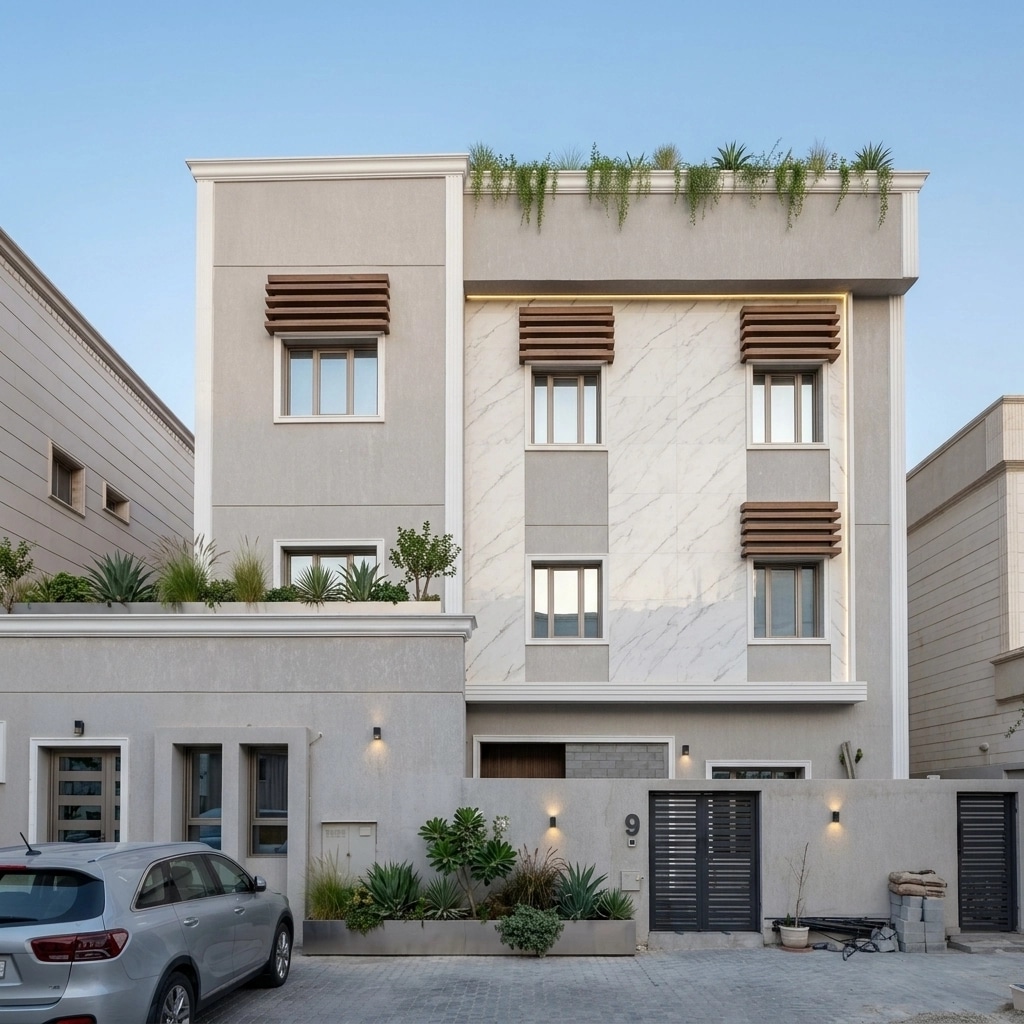 Contemporary Facade Facade design — facade photo by GenRoom AI