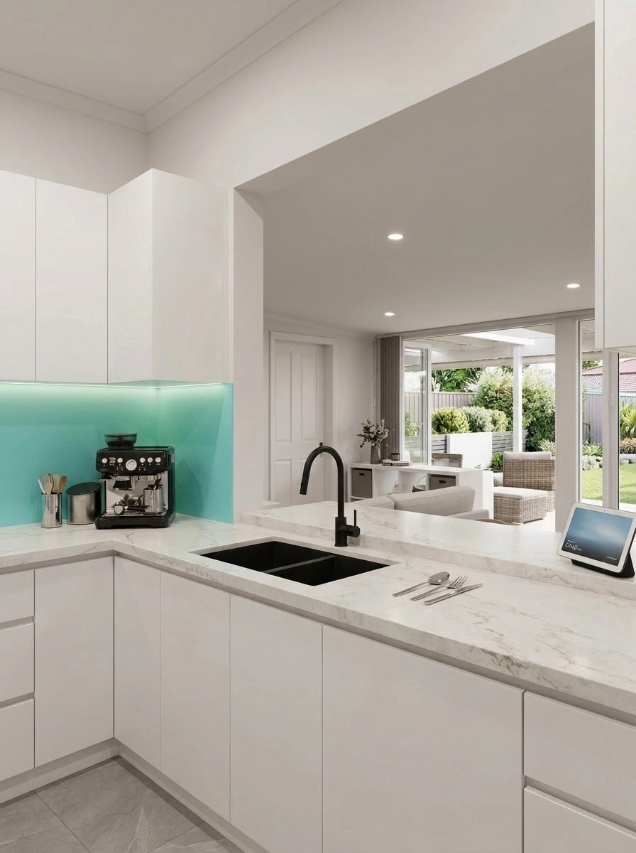 Kitchen interior in Contemporary style — photo by GenRoom AI