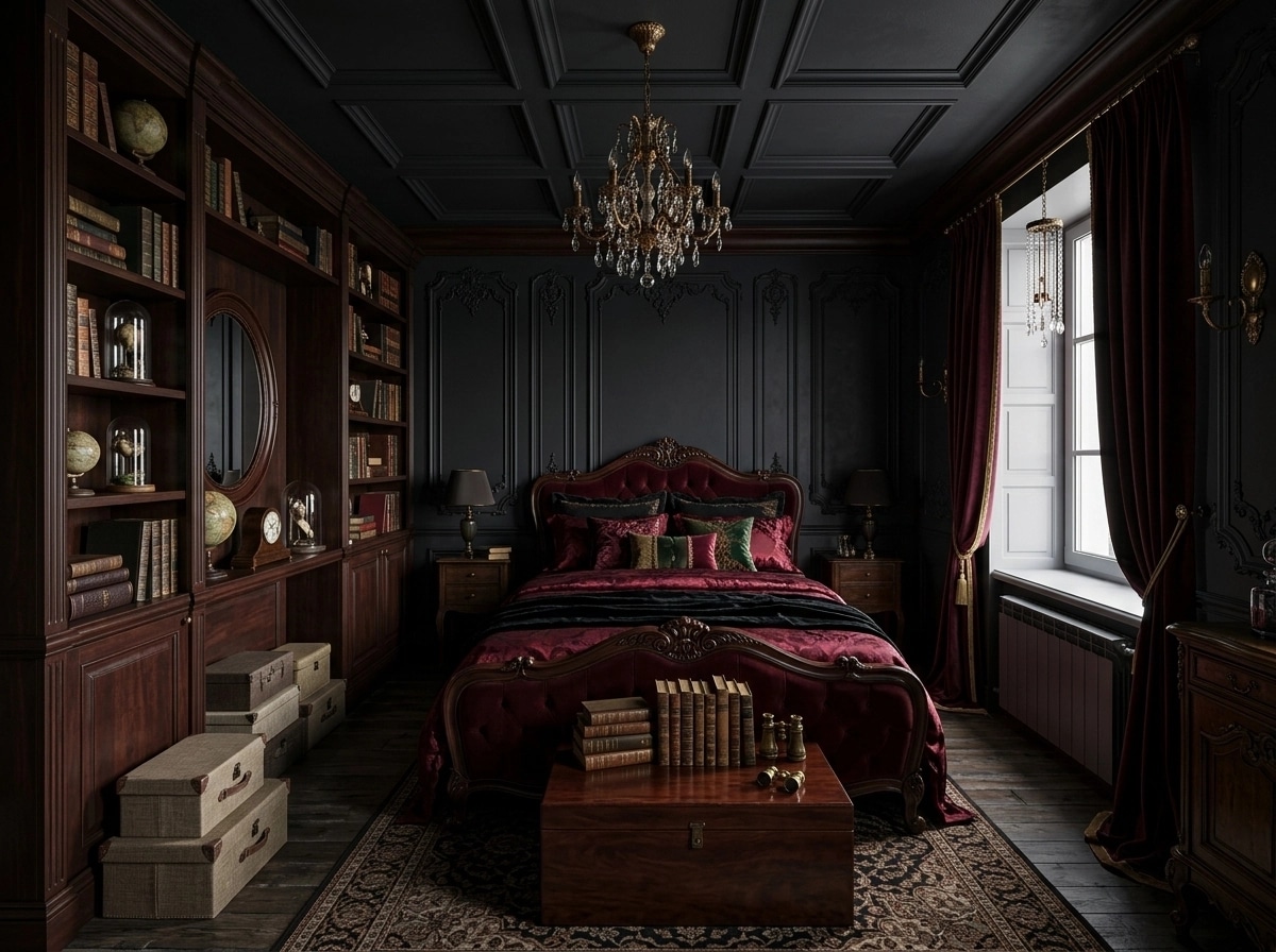 French Parisian Bedroom design — interior photo by GenRoom AI